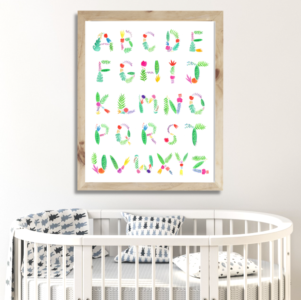 Tropical Letters Alphabet Print – Island Haus Co.
