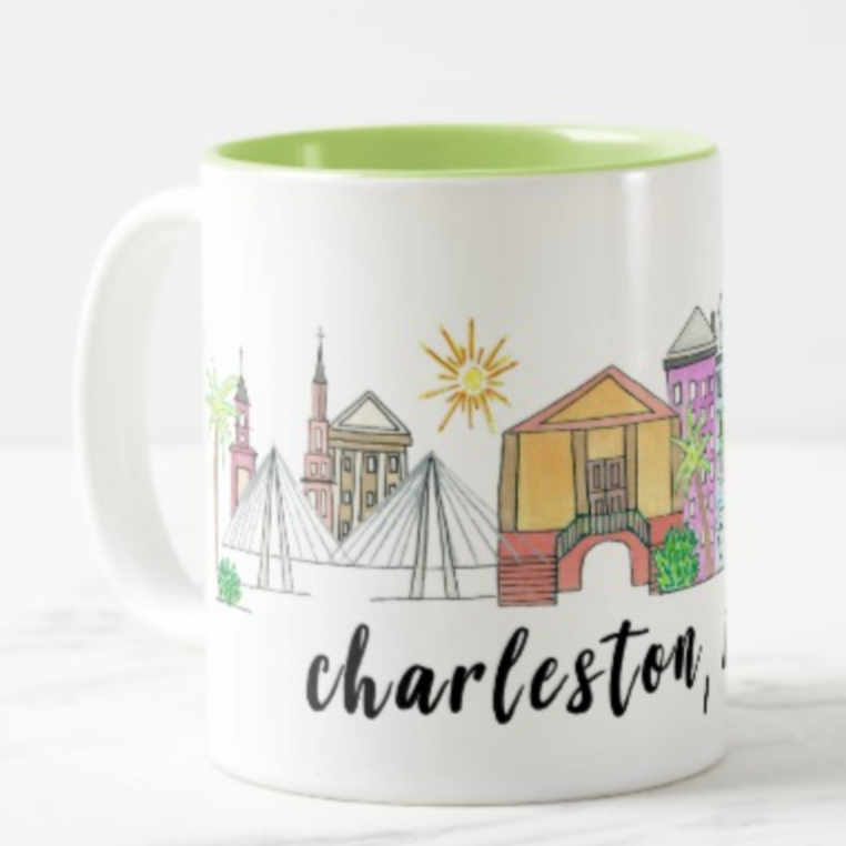 Charleston, SC Skyline Coffee Mug