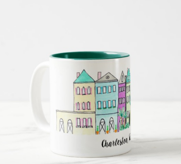 Rainbow Row Coffee Mug