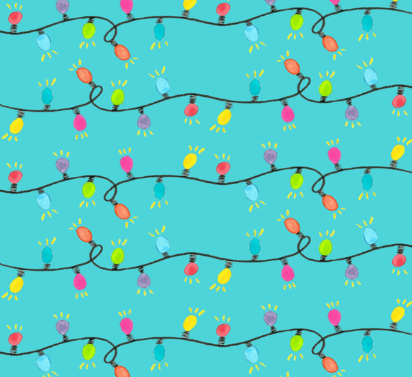 holiday lights gift wrap