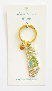 Amelia Island, FL Keychain