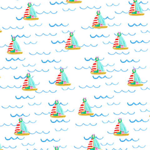 Sailboat Holiday Gift Wrap