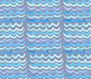 Blue Waves Gift Wrap