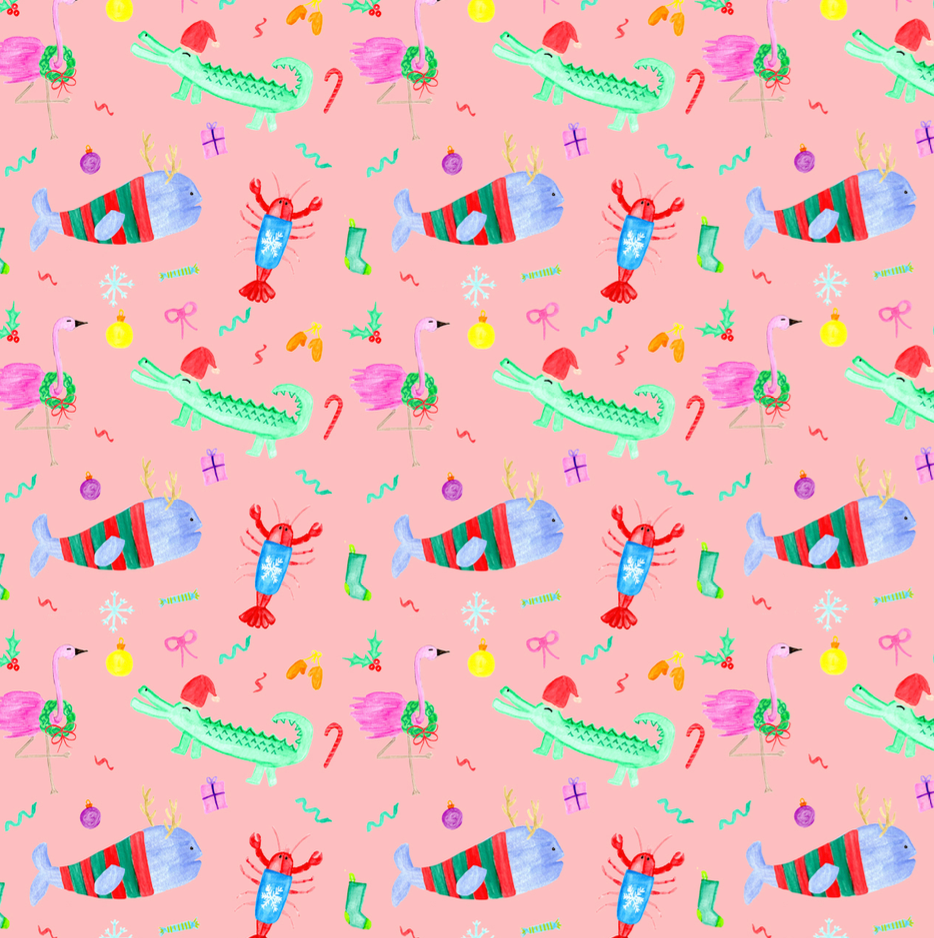 Holiday Critters Gift Wrap