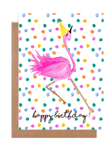 Flamingo Birthday Card