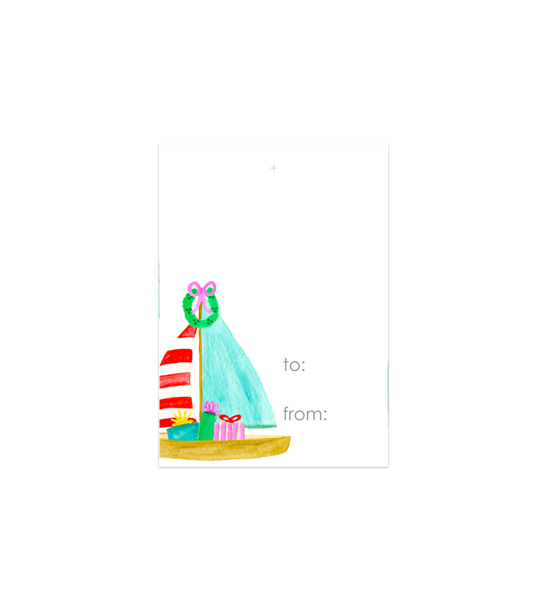 Sailboat Holiday Gift Tags