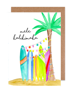 Mele Kalikimaka Holiday Card