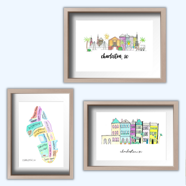 Charleston Skyline Print