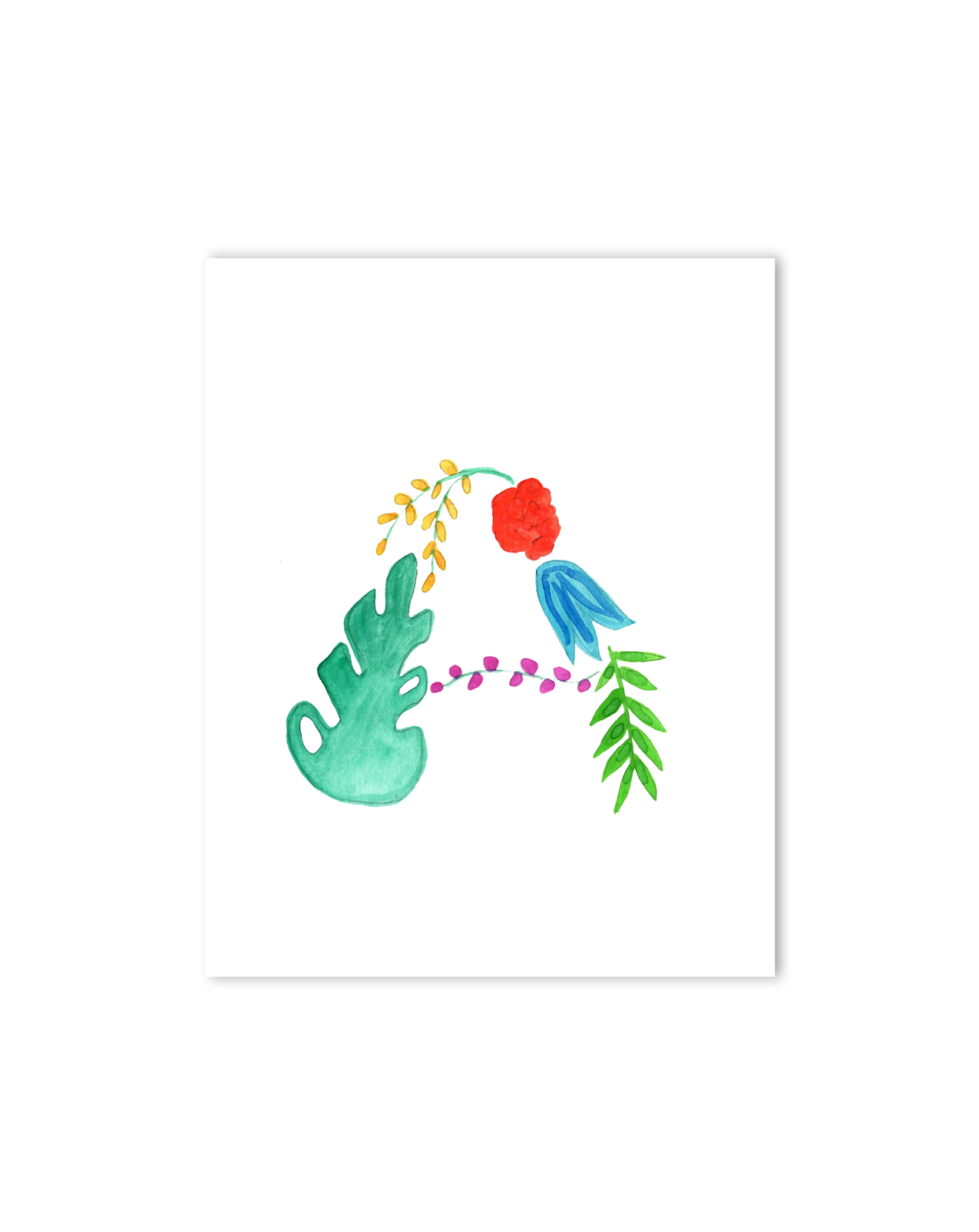 tropical theme nursery decor initials