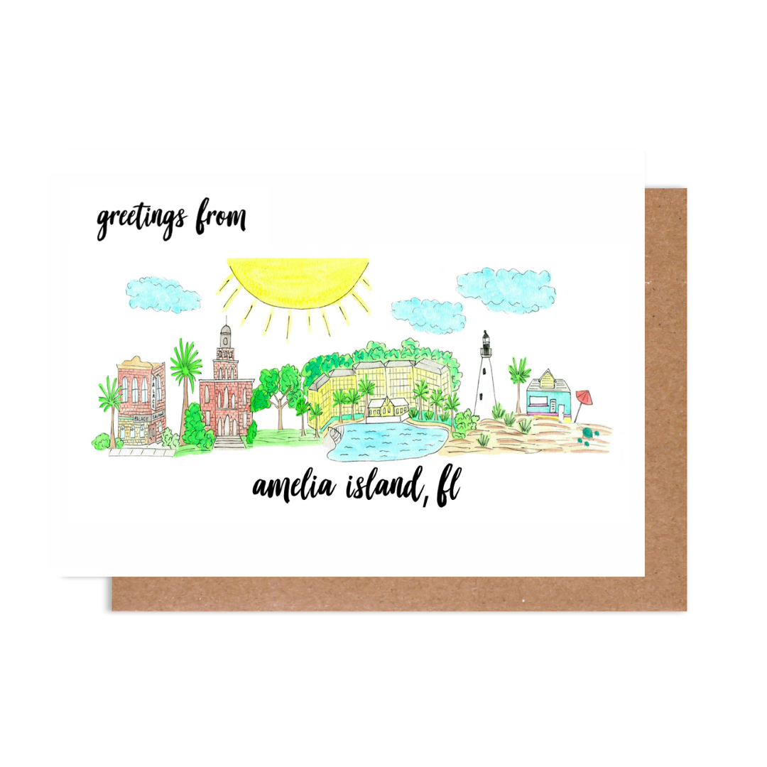 Greetings from Amelia Island, FL Card