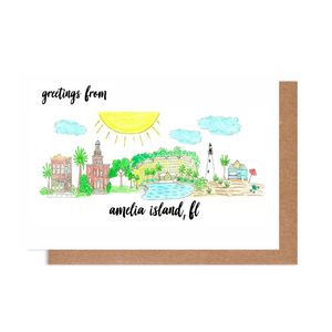 Greetings from Amelia Island, FL Card