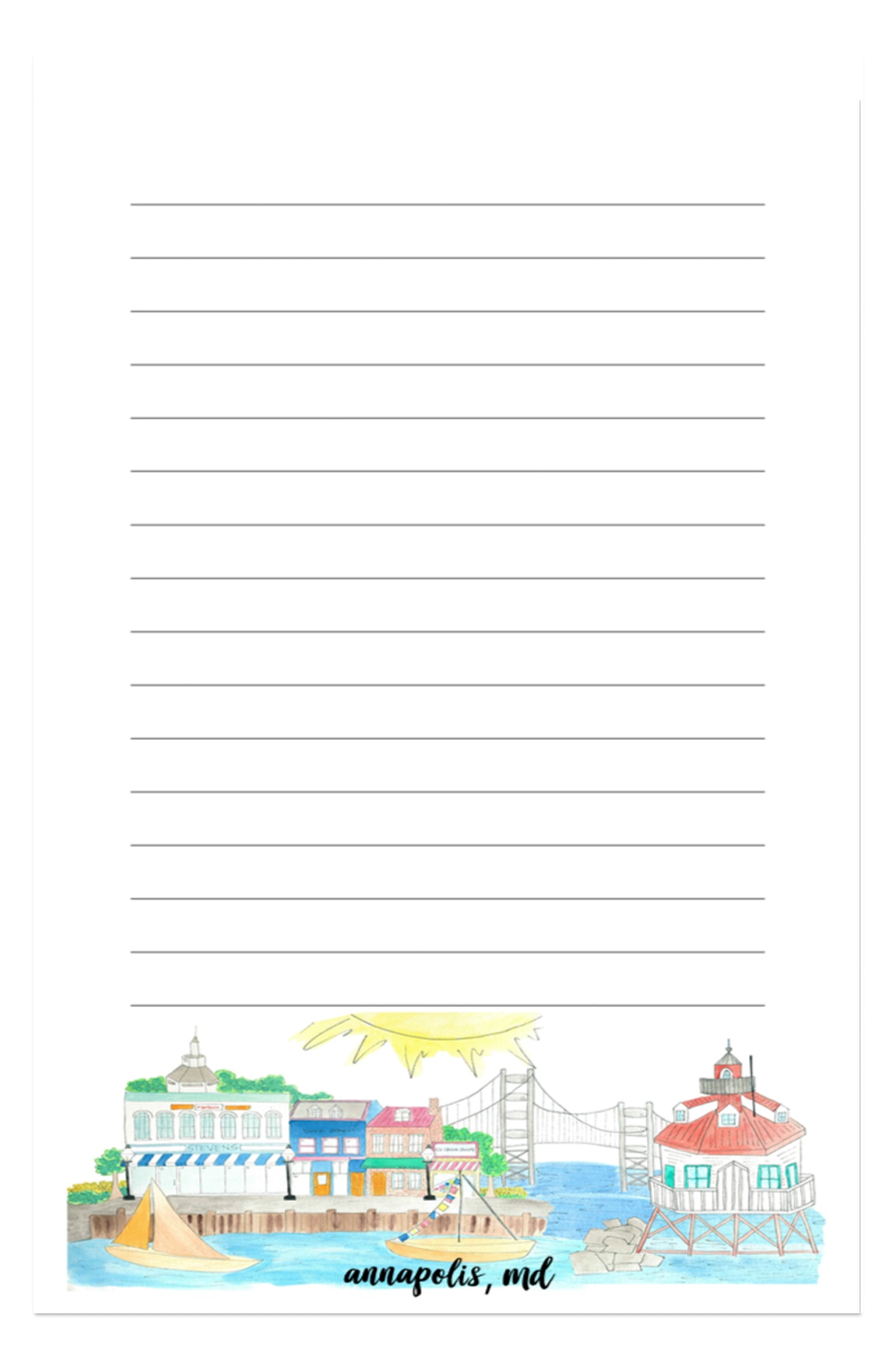 Souvenir Notepad Annapolis