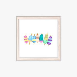 coastal art print buoys