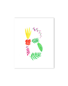 tropical theme nursery decor initials