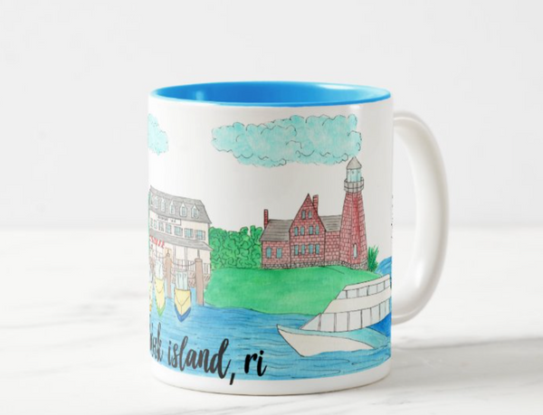 Block Island, RI Coffee Mug
