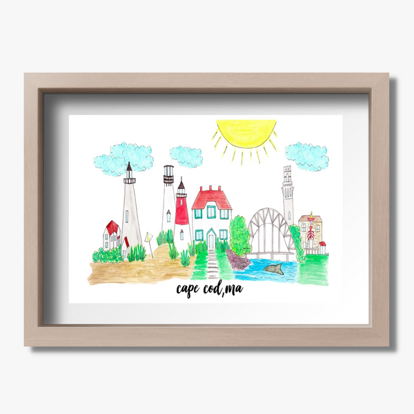 souvenir art print cape cod