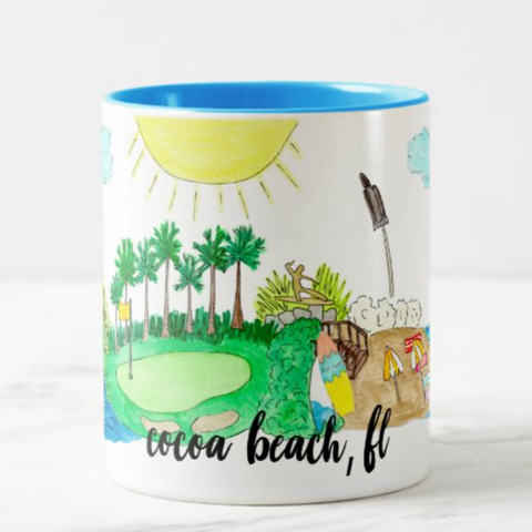 Cocoa Beach Souvenir Coffee Mug