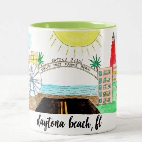 daytona beach souvenir coffee mug