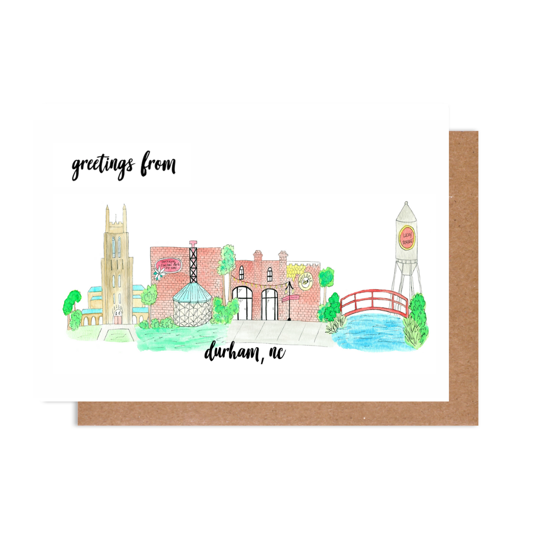 Greetings from Durham, NC Card