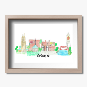 souvenir art print durham