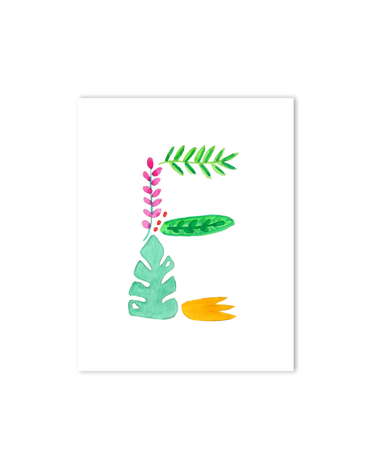 tropical theme nursery decor initials