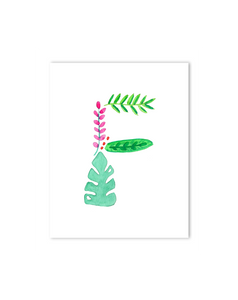 tropical theme nursery decor initials