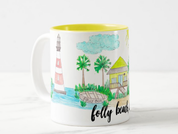 Folly Beach, SC Coffee Mug