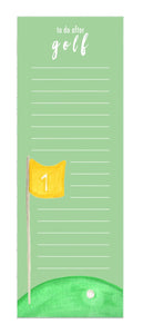 Golf To Do List Notepad
