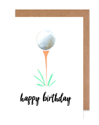 Happy Birthday Golf Card