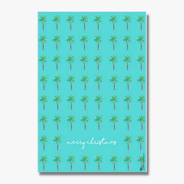 Holiday Palm Tea Towel