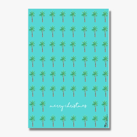 Holiday Palm Tea Towel