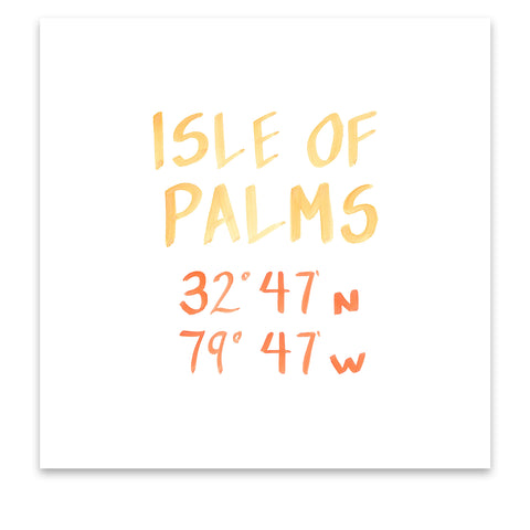 isle of palms coordinate print