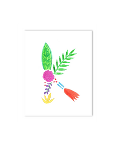 tropical theme nursery decor initials