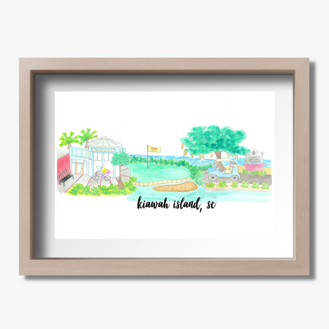 souvenir art print kiawah 