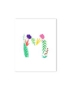 tropical theme nursery decor initials