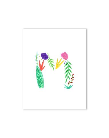 tropical theme nursery decor initials