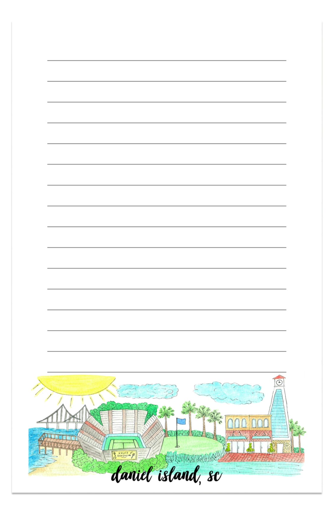 Souvenir Stationery Notepad Cards