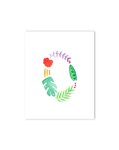 tropical theme nursery decor initials