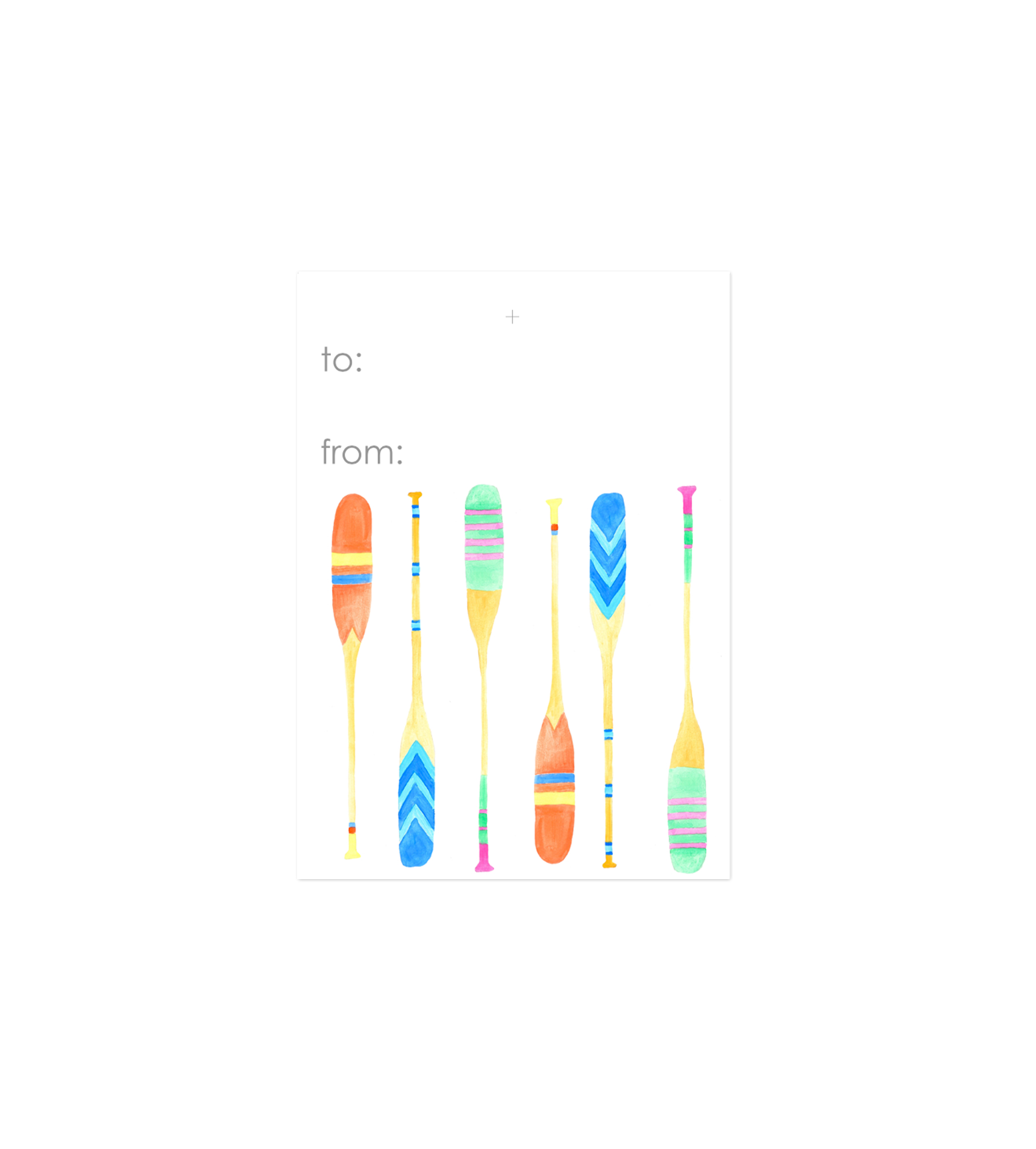 oars gift tag