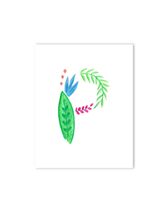 tropical theme nursery decor initials