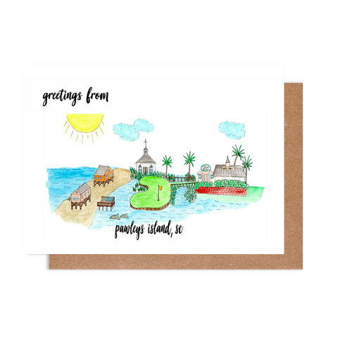 Greetings from Pawleys Island, SC Card