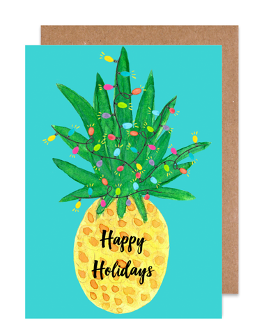 Happy Holiday's Pineapple Card