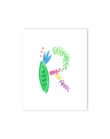 tropical theme nursery decor initials