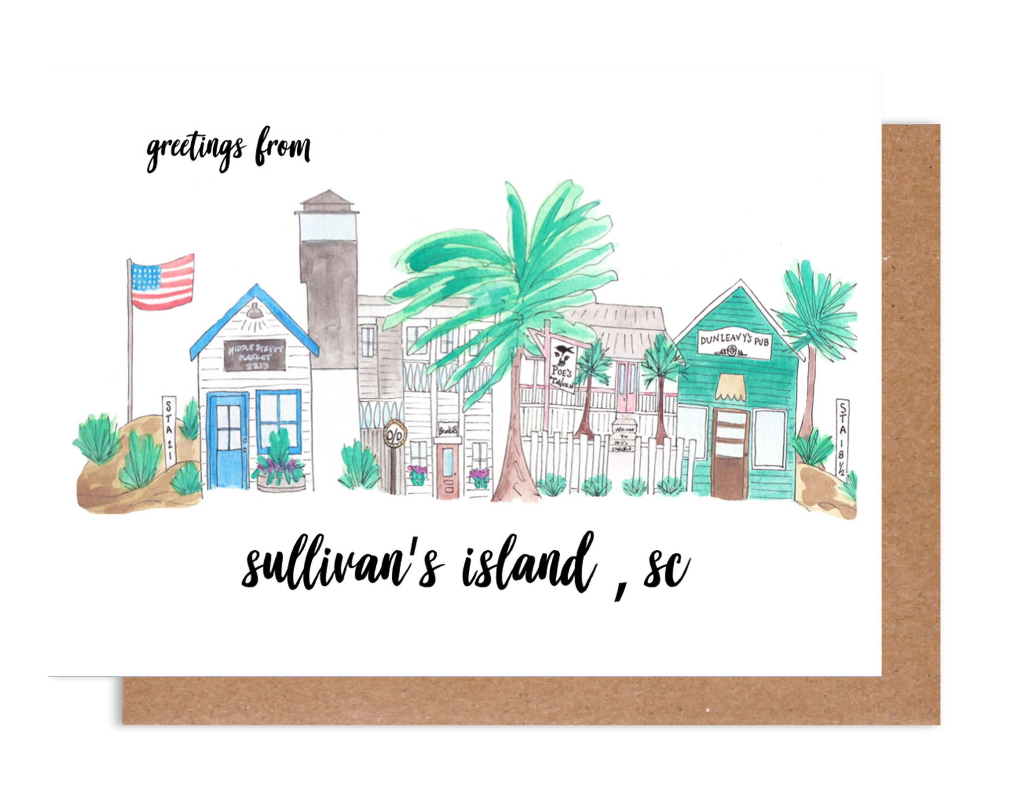 Greetings from Sullivans Island, SC Card