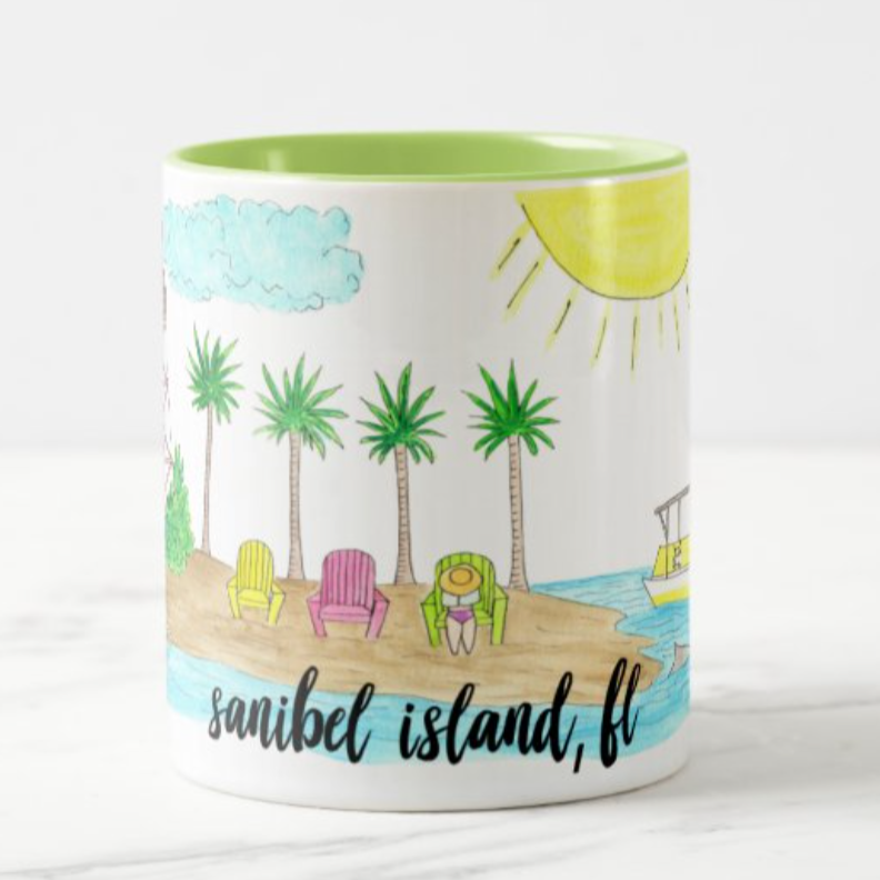 Sanibel Island Souvenir Coffee Mug