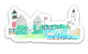 Nantucket Island, MA Sticker