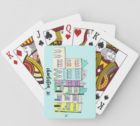 Rainbow Row Playing Cards