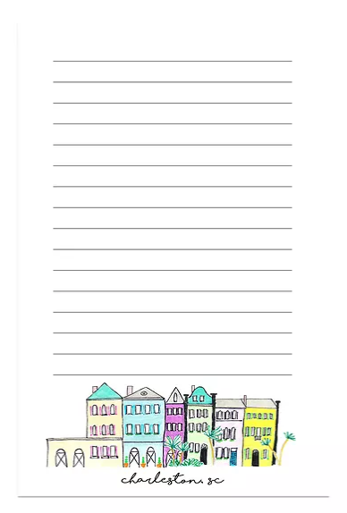 rainbow row notepad