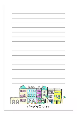 rainbow row notepad