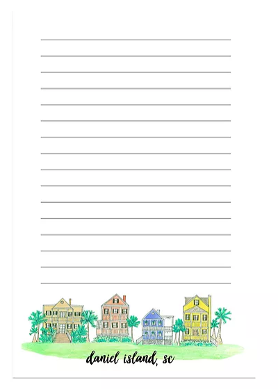 daniel island south carolina notepad